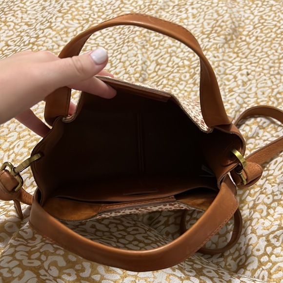 Madewell Micro Sydney Brown Cheetah Print Crossbody Bag - Picture 2 of 3